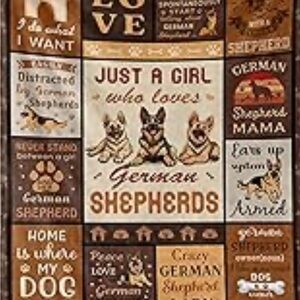 German Shepherd Themed Blanket